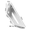 Gabinete colgante de código de ángulo pequeño universal de acero inoxidable, soporte de esquina de tres lados, soporte de estante de esquina de código colgante trapezoidal multifuncional engrosado