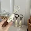 Abridor de Garrafa Criativo Fofo com Rosto Sorridente Multifuncional Doméstico Cabo de Plástico Abridor de Garrafa de Cerveja Abridor de Garrafa de Aço Inoxidável