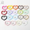 Hebilla de Resorte de Corazón de Píxel de Aleación Anillo Abierto Llavero con Forma Especial Hebilla para Joyería DIY Accesorios de Ferretería para Ropa y Equipaje