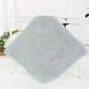 Venta al por mayor de toalla cuadrada pequeña absorbente suave de encaje de terciopelo coral, trapo grueso, toalla de limpieza para el hogar, toalla de mano para el hogar