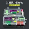 Luya isca isca set horse mouth lantejoulas Soft Bait isca dura chumbo anzol água do mar uma variedade de isca de pesca artes de pesca atacado