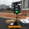 Semáforo solar móvel semáforo solar temporário imagem de luz móvel de três cores