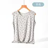 Camisetas Interiores Finas de Modal de Verano al por Mayor para Madres, Chalecos Estampados de Talla Grande para Mujeres Mayores, Sudaderas para Personas de Mediana Edad y Mayores