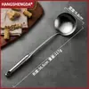 Espátula de Titanio Puro con Mango Hueco, Cuchara para Sopa, Espátula para Freír, Juego de Cocina, Utensilios de Cocina Domésticos Integrados Anti-quemaduras, Cuchara para Freír