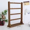 Soporte de exhibición para llaveros, estante de exhibición de joyería de madera maciza con ganchos, perchero para colgar accesorios pequeños, soporte de exhibición para pendientes, exhibidor de pulseras