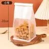 Bolsa con Espiral Borde Enrollado a Prueba de Aceite para Empaque de Pan Tostado, Horneado de Galletas y Papel a Prueba de Aceite