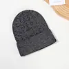 Nuevo Jersey de Punto Versátil con Hilo Reflectante Transfronterizo para Parejas Gorro de Punto Gorro Reflectante Gorro de Punto Gorro de Lana Reflectante