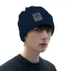 Gorro de invierno para hombre de exportación, a prueba de viento, resistente al frío, cálido, gorro de lana tejido grueso, extra grueso, forrado de polar, adecuado para cabezas grandes