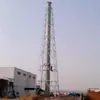 Estructura de Torre de Chimenea de 35m Soporte Fijo de Ángulo de Acero para Chimenea Estructura de Torre Auxiliar para Tubería de Chimenea Estructura de Torre a Prueba de Viento y Anti-Sacudidas