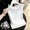 Verano 2026 Chaleco de Punto de Seda Helada Hueco con Perlas para Mujer Ropa Exterior Nuevo Estilo Capa Interior Capa Base