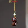 Sándalo Verde y Palo de Rosa Tallados Serpiente, Vaca, Oveja Cadena para Teléfono Móvil Colgante Creativo para Mochila