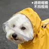 Impermeable para Perro Mascota para Perros Pequeños y Medianos, Capa Impermeable de Cobertura Total, Poncho de Lluvia para Cachorro con Agujero para Correa, Ropa para Mascotas
