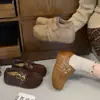 Zapatos Individuales Retro de Piel Sintética con Punta Dividida y Tacón Oculto para Mujer 2026 Nuevo Llegada de Otoño Mocasines Meilade con Correa de Doble Hebilla Zapatos Pequeños de Cuero