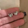 Pendientes Colgantes de Corazón con Diamantes Brillantes Populares de Xiaohongshu Estilo Coreano Frescos de Lujo Gama Alta Nicho Pieza Única Envío Directo