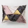 Funda de Almohada Unilateral con Diseño Geométrico Funda para Cojín de Sofá de Sala de Estar Funda de Almohada de Poliéster Funda para Cintura de Oficina