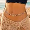 Nueva Cadena de Cintura de Trébol de Cuatro Hojas de Amazon Aleación Retro Bohemia Vida Marina Estrella de Mar Concha Accesorio de Cintura para Mujeres
