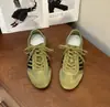 Nuevos Zapatos de Entrenamiento Retro Rojos Alemanes Cómodos para Mujer Primavera 2026, Suela Plana Suave, Versátiles, con Cordones, Tenis Deportivos Casuales