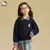 Cardigan Suéter Retro Elegante de Primavera para Niñas, Nuevo Modelo 2026 para Niños Mayores, Moda de Punto Falso de Dos Piezas