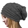 Gorro popular plisado con volantes para mujer de Amazon, sombrero de lana para esquí de otoño e invierno, gorro de punto para exteriores europeo y americano