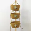 Cesta de armazenamento de parede cesta suspensa prateleira de armazenamento de dormitório artefato bolsa de parede cesta de armazenamento de parede tecida com corda de algodão cesta suspensa dorm