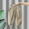 7826 Roupas Infantis Calças para Meninos Primavera e Outono 2026 Novo Estilo Calças Cargo Infantis Primavera Elegantes Outono Calças Longas para Meninos
