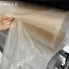 Tejido de malla de nailon transparente blanco y negro, enagua para vestido de novia hecha a mano, malla rígida, tul rígido para vestido de moda, malla rígida.