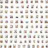61 Pegatinas de Panda de Dibujos Animados Lindas y Divertidas Pegatinas Decorativas de Animales para Laptops y Juguetes Infantiles Al Por Mayor