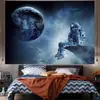 Fondo de tela para celebridad de internet astronauta tela colgante ins decoración de cabecera de dormitorio de estudiante tela de pared fondo de diseño de habitación moda