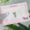 Prego de Orelha Osso da Orelha Cabeça Kt Fofo Aço Titânio Rosa Doce Pequeno Rosqueado Aço Titânio Prego de Orelha Osso da Orelha Unha Coclear para Mulheres