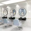Armário de Ferramentas para Barbearia Prateleira de Armazenamento de Madeira Espelho de Parede Mesa Gabinete de Parede Multifuncional Famoso da Internet Armário de Armazenamento para Salão de Cabeleireiro