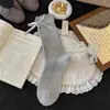 Meias femininas YOUJIAXIU, estilo Dongdaemun, meias empilhadas com laço de fita, versão coreana ins meias de cano médio com babado