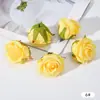 Novas Cabeças de Flores Rosa de Simulação Flores Artificiais Flores Grandes de Seda Cor Retro Parede de Flores Caixa de Presente Enfeites DIY Adereços Decorativos