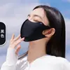 Mascarilla Protectora Solar para Ojos de Primavera y Verano para Hombres y Mujeres, Transpirable con Sensación de Hielo, Anti-UV, Delgada para Ciclismo al Aire Libre que Hace que el Rostro Parezca Más Pequeño