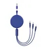 Cable de datos Pd Metálico Retráctil 2 en 3 Carga Súper Rápida de 100W Venta al por Mayor Patrón de Logo Personalizado Regalo para Exhibición