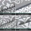 Alfombrilla de Balcón Jacquard Gris de Tubo de PP de Venta Caliente Personalizable para Comercio Electrónico Transfronterizo, Antideslizante y Resistente al Desgaste, para Uso en Piscina, Picnic y Alfombra para Exteriores