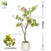 Bonsai de Árvore de Flores da Primavera da Ilha Simulada de Alta Qualidade, Árvore de Flores de Planta Verde Falsa, Planta em Vaso de Flores da Primavera da Ilha para Decoração de Casa de B&B