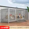 Gallinero para Uso Doméstico, Modelo Exterior Extra Grande, Antivecinos, Malla Densa, Impermeable, Gallinero Rústico con Limpieza Automática de Estiércol, Jaula de Cría
