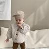 Traje de pantalones acolchado de algodón para niños Ropa gruesa para salir de bebé Ropa de otoño e invierno 2024 Ropa de estilo coreano Ropa para niños Chaqueta acolchada de algodón para bebé