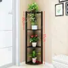 Prateleira de canto em formato de leque para chão, simples, doméstica, com várias camadas, organizador triangular para sala de estar e quarto.
