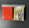 Impermeable de emergencia para exteriores, impermeable térmico de primeros auxilios, equipo de aislamiento térmico antihipotermia para acampar al aire libre, equipo de supervivencia
