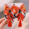 Estilo Chinês Ano Novo borla laço bebê grampo de cabelo grampo Hanfu infantil grampo de pato clip de bico acessórios de cabelo atacado