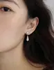 Pendientes de Plata S925 con Aguja, Circonita Brillante en Forma de Gota de Agua, Pendientes Versátiles de Lujo Ligero, Nicho, Gama Alta, Galvanizados, para Mujer
