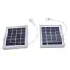 Panel Solar de Silicio Monocristalino Kit de Carga Doble USB Lámpara Pequeña Bombilla LED Solar 5W Lámpara USB Portátil Habitación