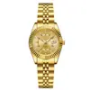 Suministro Exclusivo de Fabricante Transfronterizo Reloj de Cuarzo Luminoso Resistente al Agua con Pedrería Reloj de Pulsera con Calendario para Mujer Reloj de Negocios de Moda