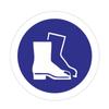 Se deben usar zapatos de seguridad para identificar las pegatinas de advertencia de las instrucciones de operación del taller de fábrica y las etiquetas de producción segura de la maquinaria y el equipo.