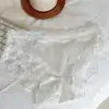Comércio Exterior Transfronteiriço Popular Renda Sexy Roupa Íntima Feminina Verão Fino Laço Cetim Recorte Cintura Média-Baixa Calcinha