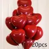 Decoração de Balão para Casamento Conjunto de Decoração para Quarto de Casamento Vermelho 10 polegadas Conjunto de Decoração de Aniversário Corrente de Balões Festa Casamento