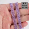 Viene con adhesivo, despegar y pegar. Cinta para taladro de resina, fondo transparente, colorido. Ropa, vestidos de novia, zapatos, bolsos, accesorios, tiras de pegatinas de pedrería.