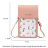 Bolsa para Teléfono Móvil con Pantalla Táctil para Mujer, Bolso Cruzado de Nuevo Estilo para Niñas, Lindo y de Moda, Bolso Pequeño de Hombro de Moda para Llaves y Teléfono Móvil