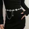 Cadena de Cintura Novedosa Inspirada en lo Vintage Cinturón Versátil para Mujer Accesorio de Moda Y2K Tendencia Nuevo Estilo Plata Antigua